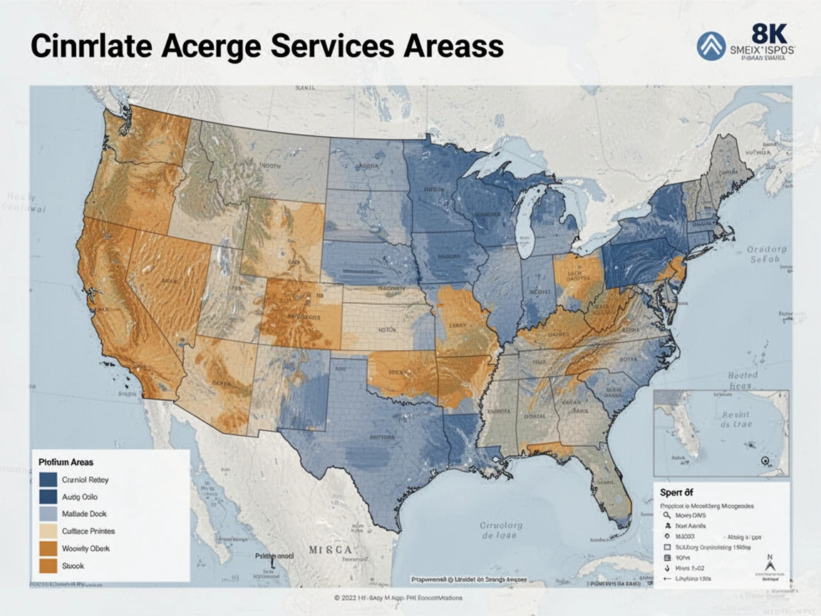 Painting Service Areas Map